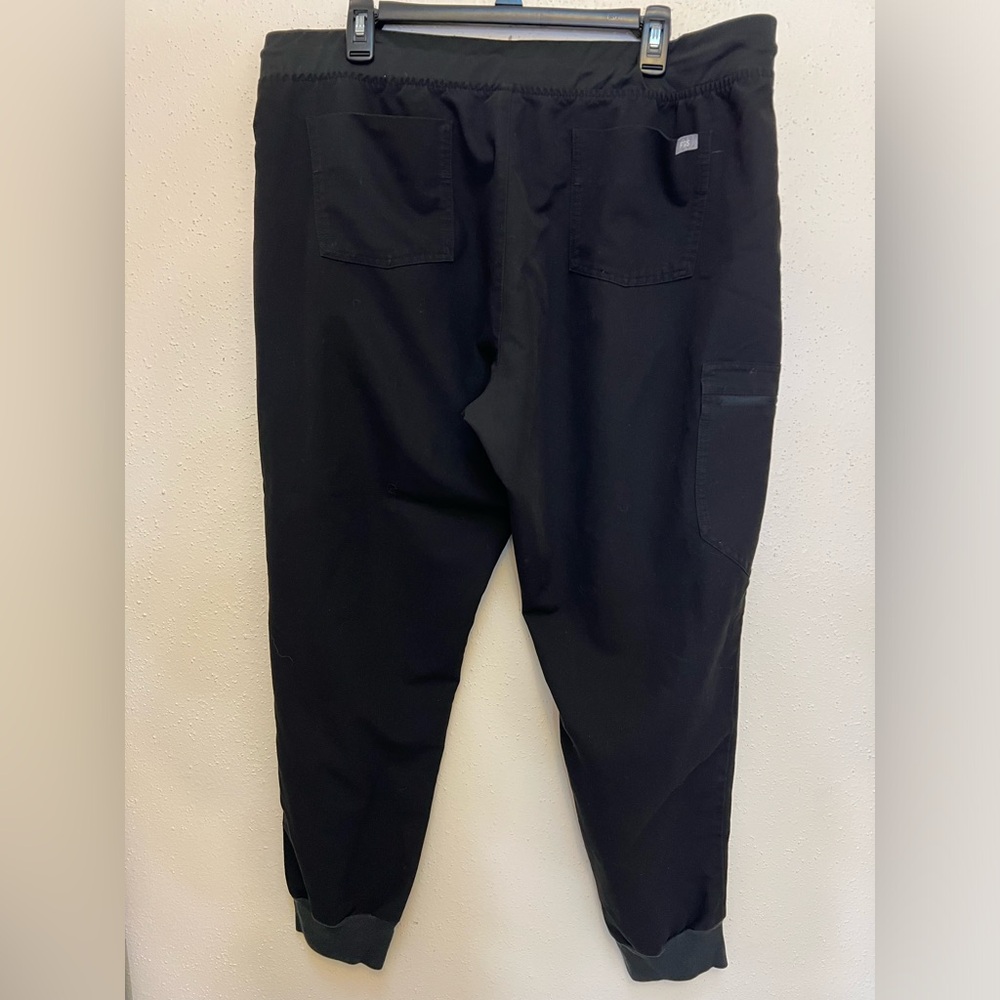 Figs Pisco Basic Scrub Pants Black Side Panel Jog… - image 3